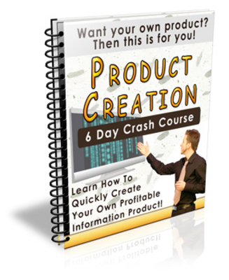 Product picture Product Creation 6 Day Crash Course (PLR)